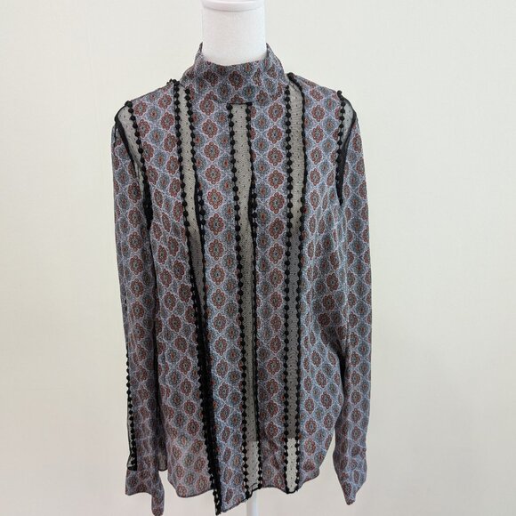 Cinq A Sept Silk Long Sleeve Blouse (skirt and belt NOT included) - Picture 1 of 5